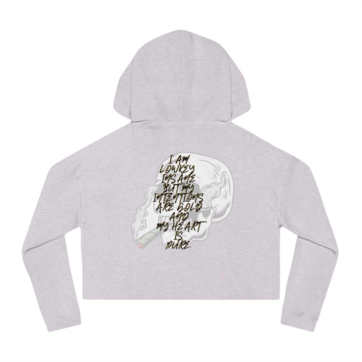 HC - "TRANSPARENCY" Women’s Cropped Hooded Sweatshirt
