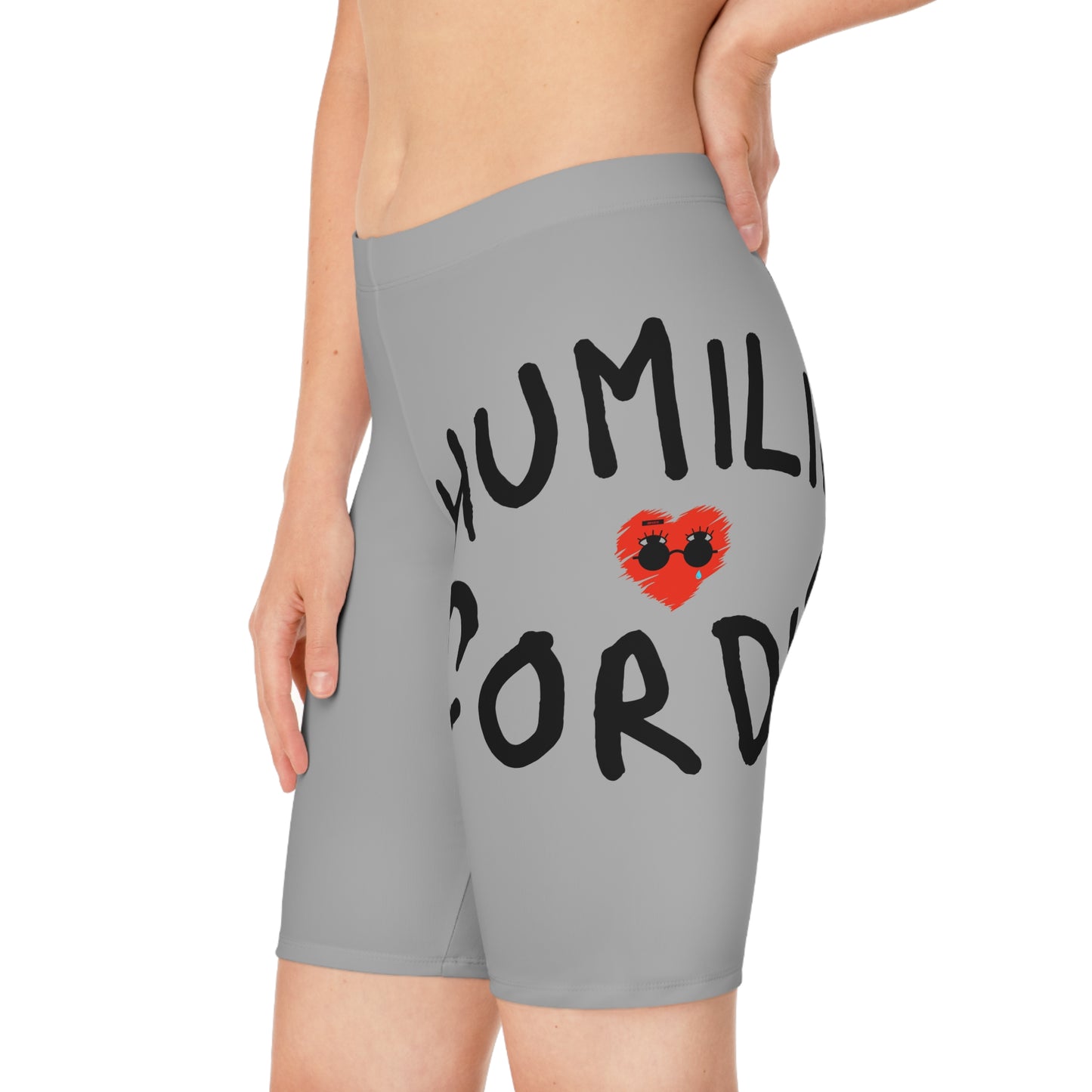 HC- " Eye Of U" Gray Women's Biker Shorts