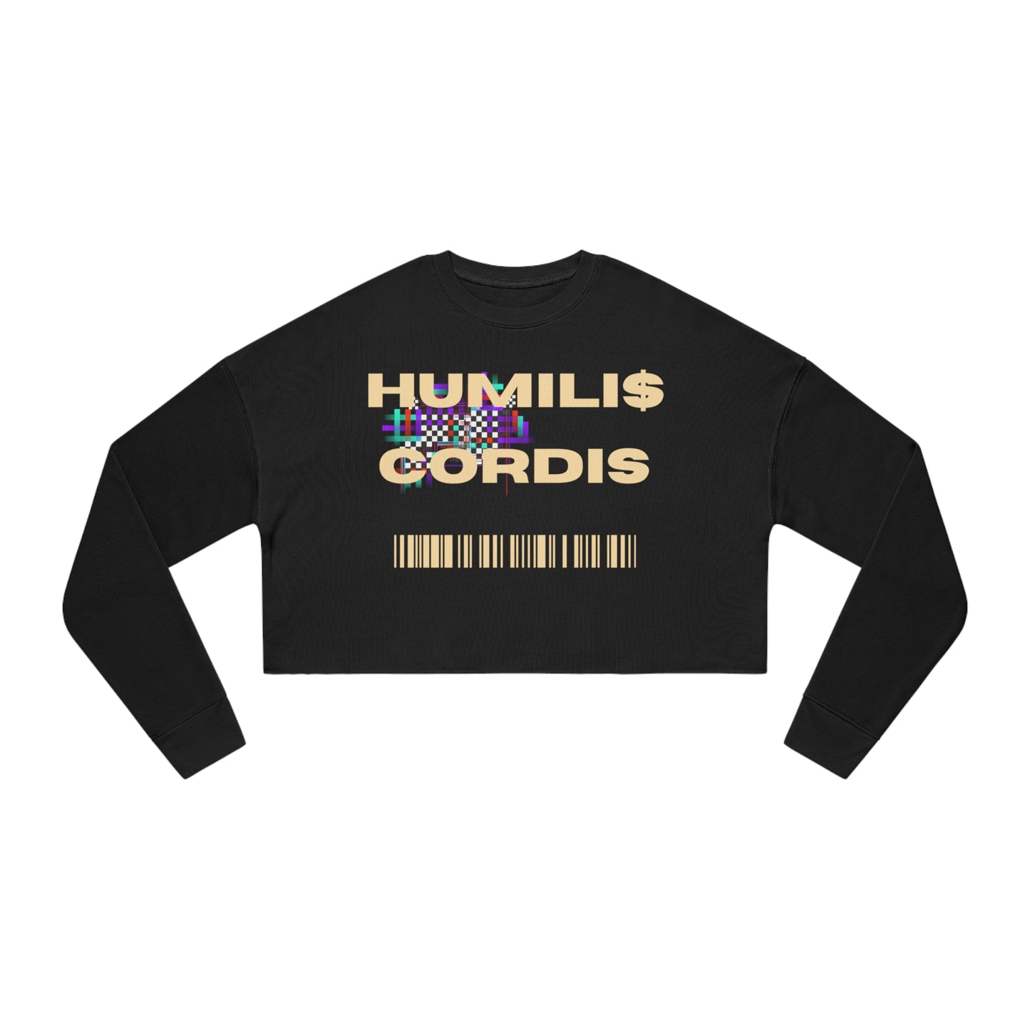HC " Matrix Glitch" Women's Cropped Sweatshirt