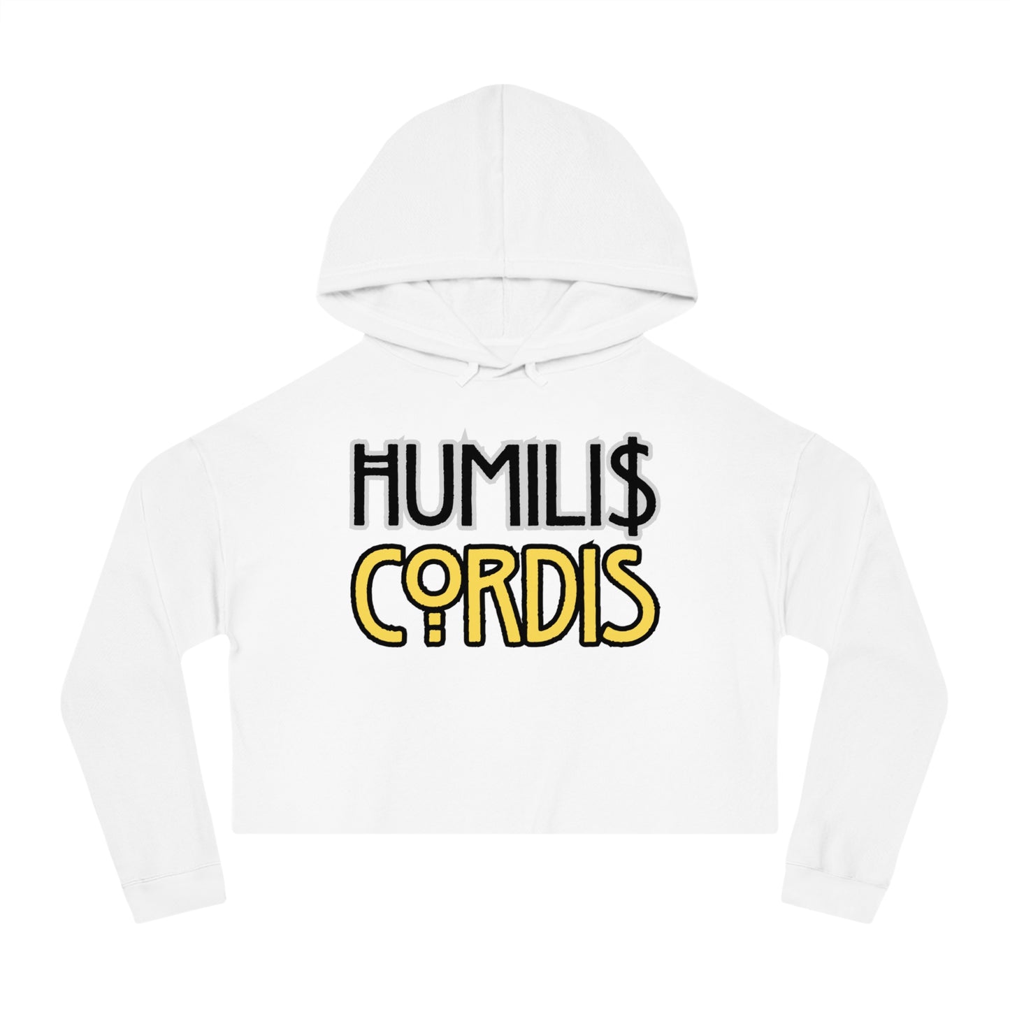 HC - "TRANSPARENCY" Women’s Cropped Hooded Sweatshirt