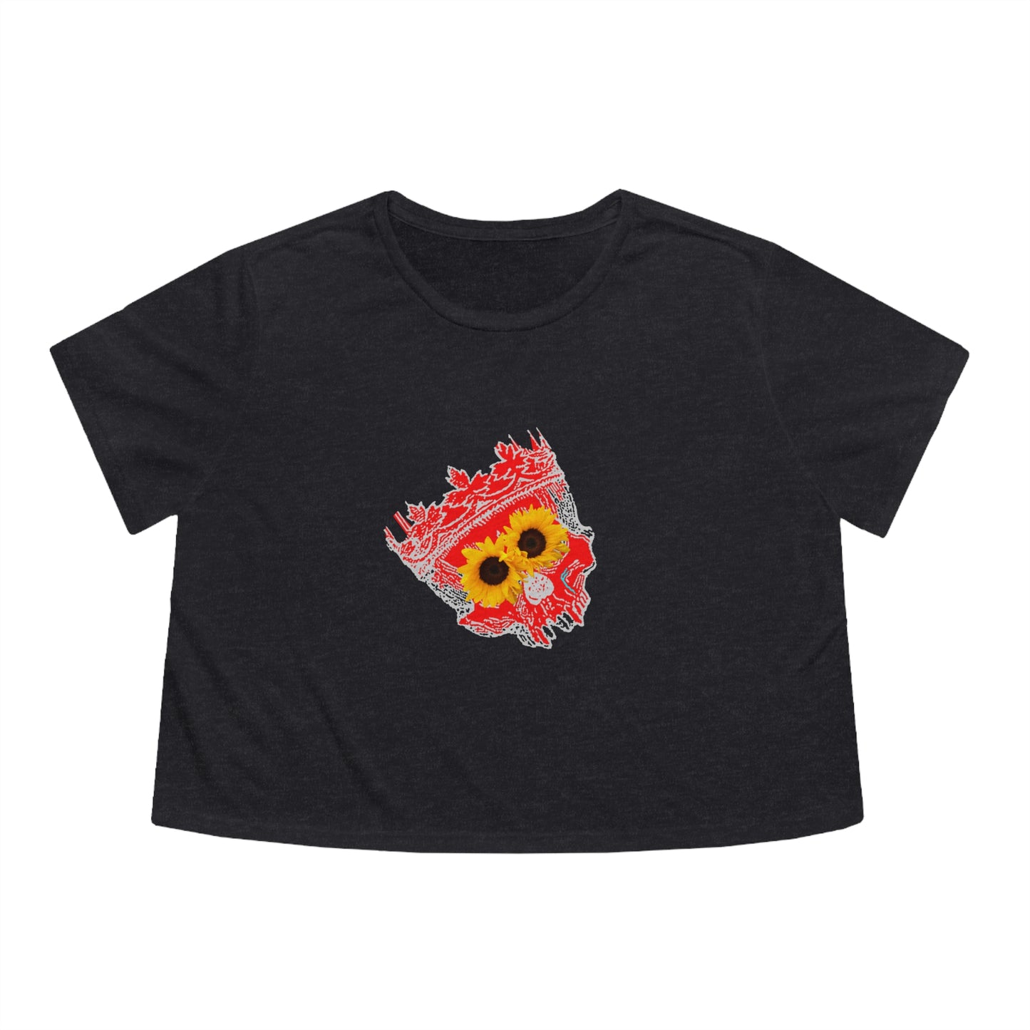 HC - "Botanic Skull" Women's Cropped Tee