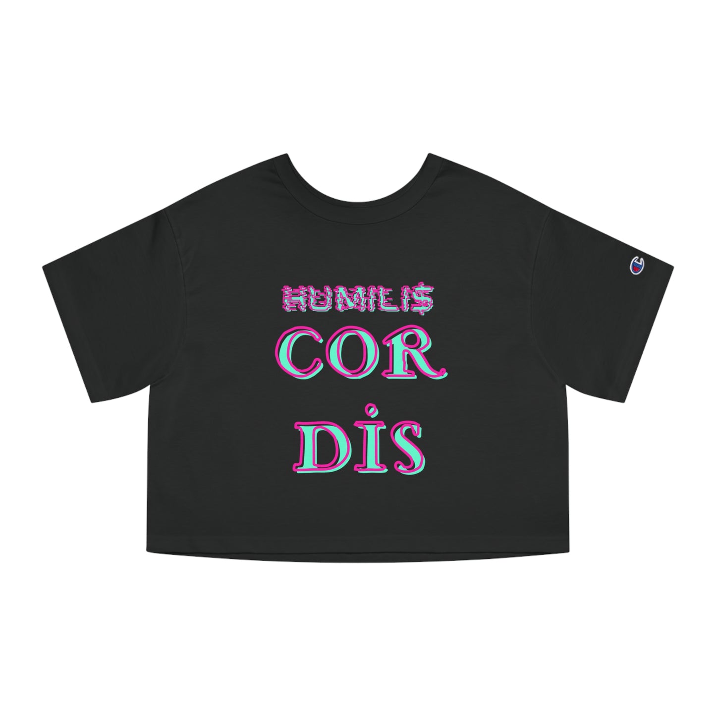 HC-“Glitched logo” Crop Top
