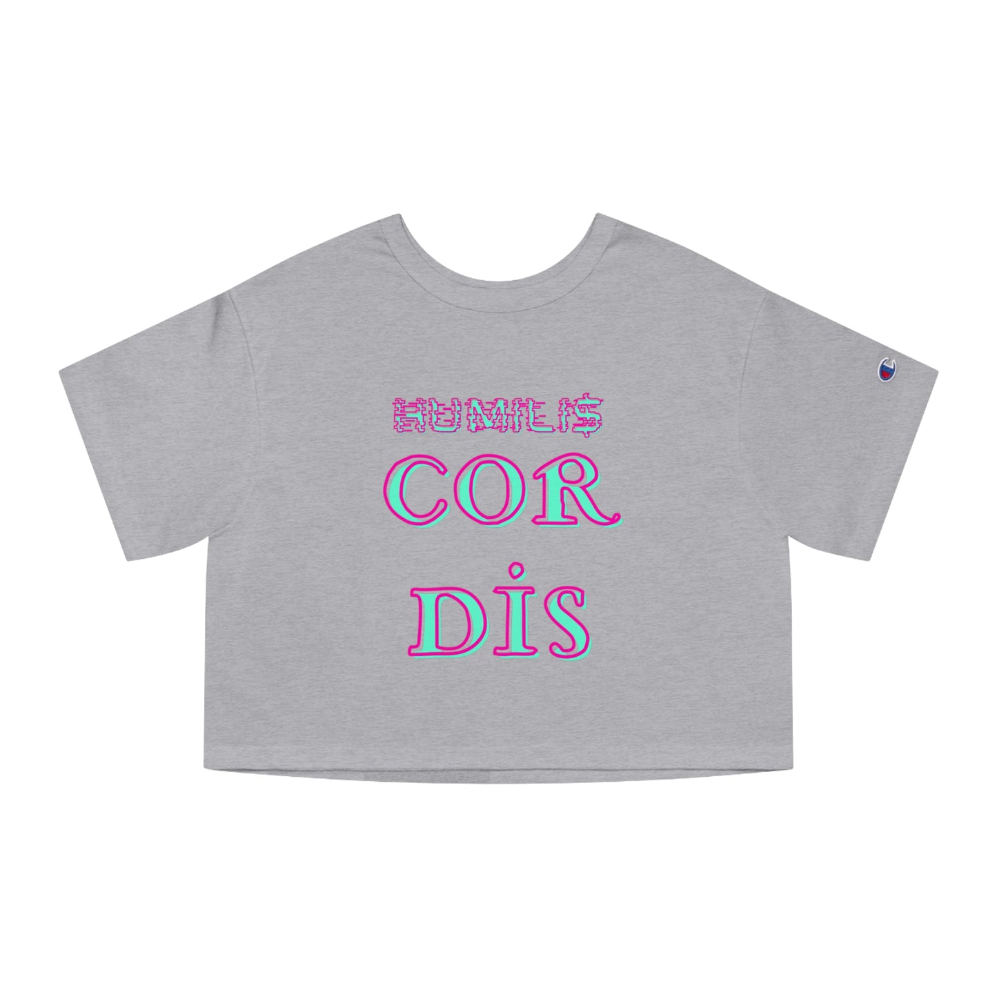 HC-“Glitched logo” Crop Top