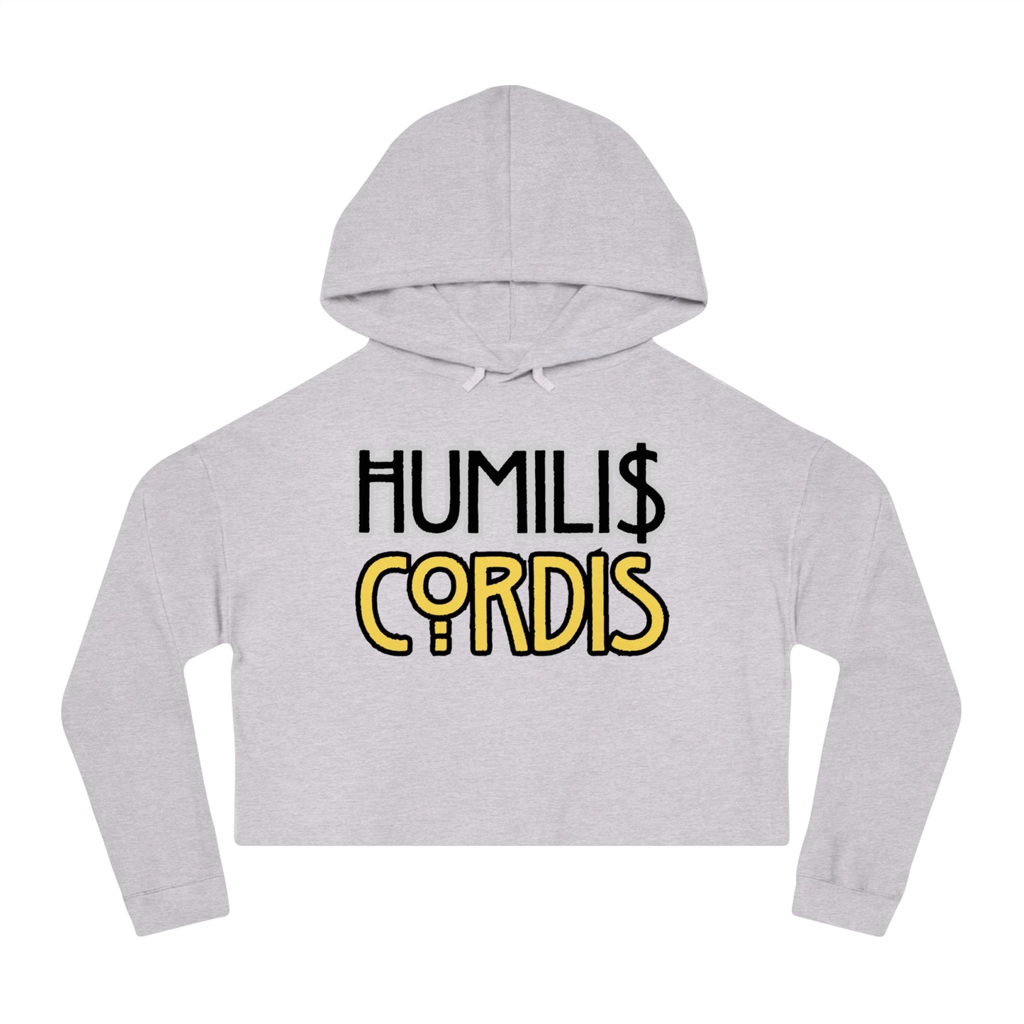 HC - "TRANSPARENCY" Women’s Cropped Hooded Sweatshirt