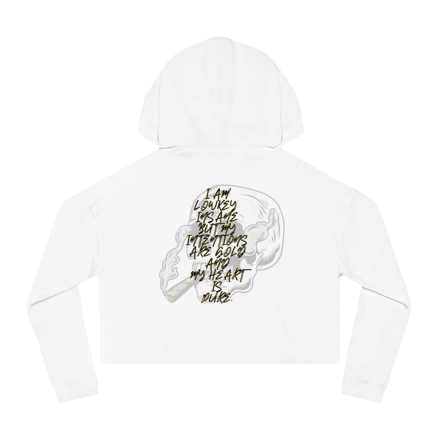 HC - "TRANSPARENCY" Women’s Cropped Hooded Sweatshirt