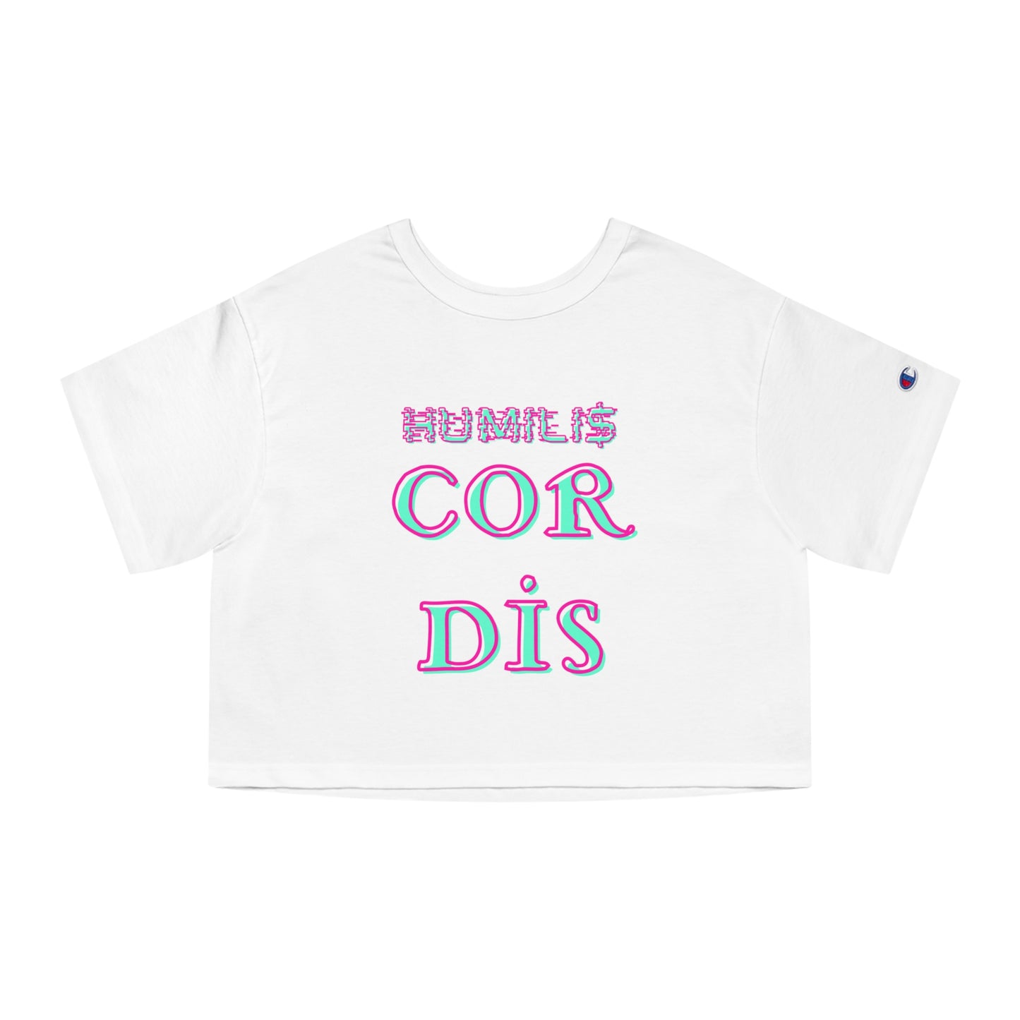 HC-“Glitched logo” Crop Top