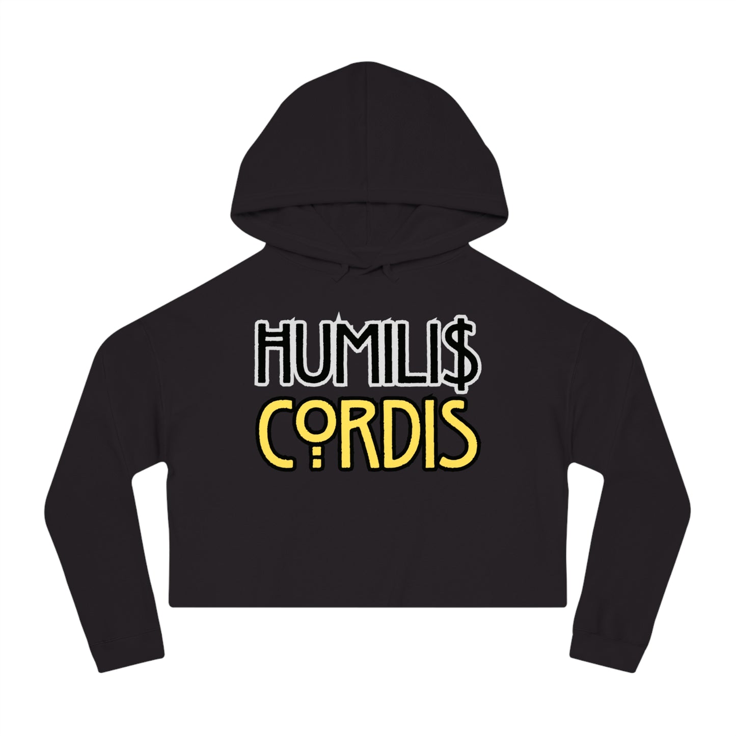 HC - "TRANSPARENCY" Women’s Cropped Hooded Sweatshirt