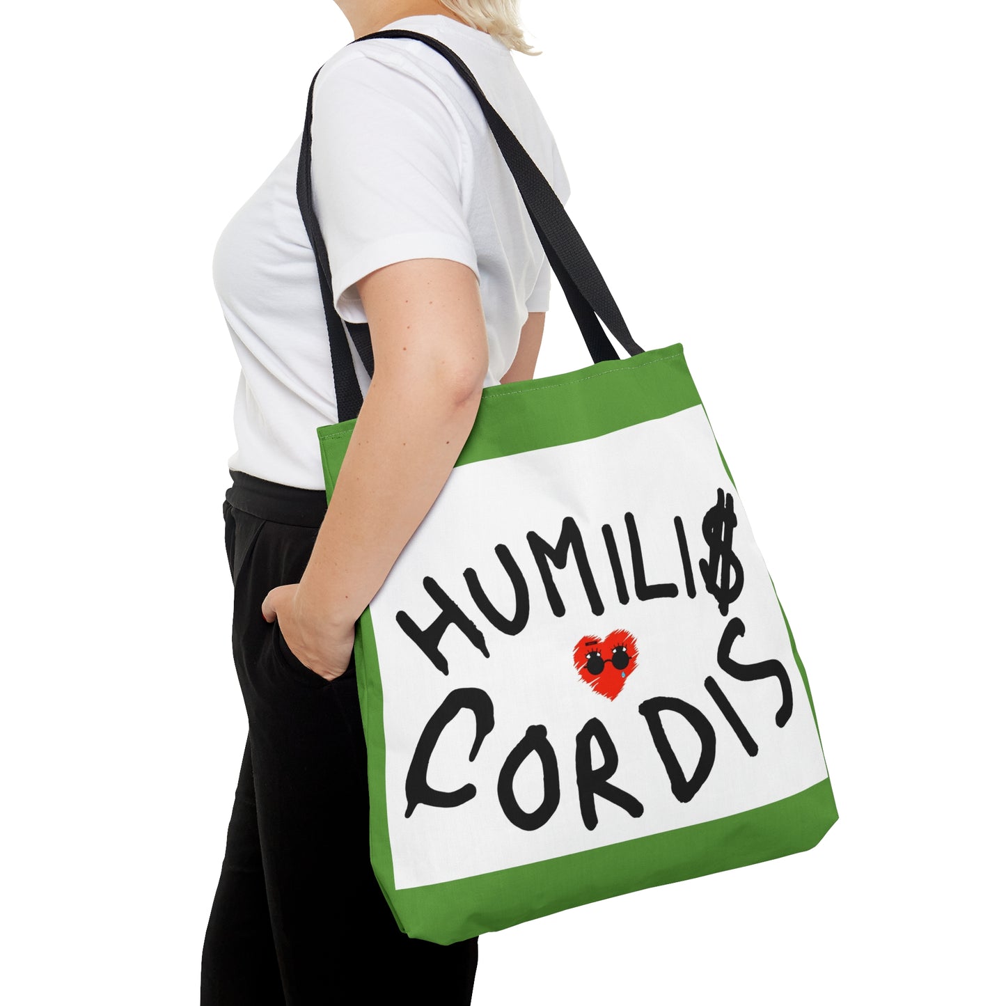"Humilis Cordis" Green Definitive Tote Bag