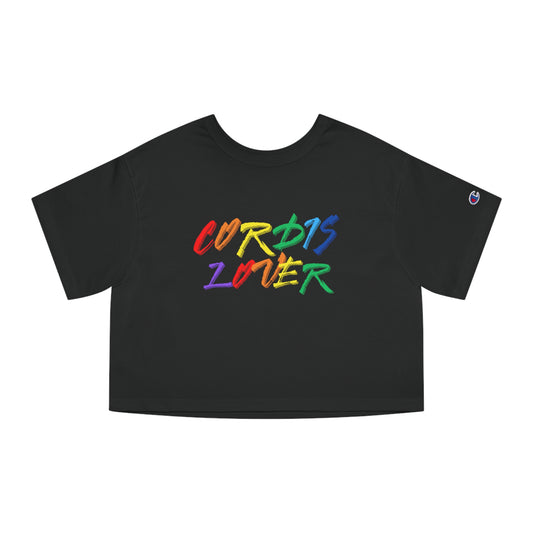 HC-“Cordis Lover” Champion Cropped T-Shirt