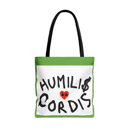"Humilis Cordis" Green Definitive Tote Bag
