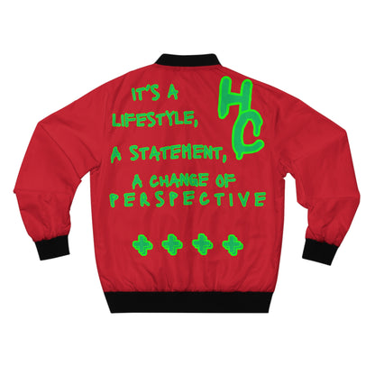 HC- “HC Formula” Red Bomber Jacket